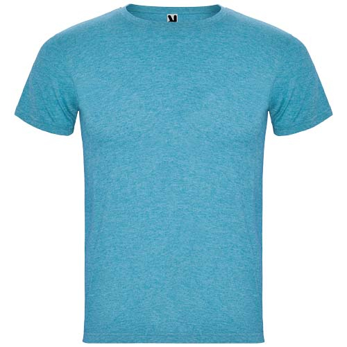 T-shirt personnalisable coton/polyester homme - Fox Heather Turquoise